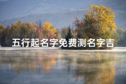 五行起名字免费测名字吉凶(五行起名免费测吉凶：揭秘姓名五行奥秘)