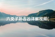六爻子孙吉凶详解视频(六爻预测最全的子孙爻)