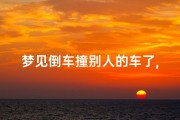 梦见倒车撞别人的车了,梦见自己倒车撞了别人的车
