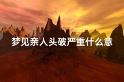 梦见亲人头破严重什么意思,梦见亲人头破严重什么意思呀