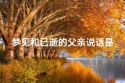 梦见和已逝的父亲说话是什么预兆、梦见跟已逝的父亲说话