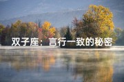 双子座：言行一致的秘密？