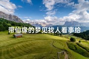 带仙缘的梦见找人看事给人钱-有仙的人梦见给人看事