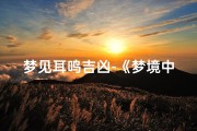 梦见耳鸣吉凶-《梦境中耳鸣预示吉凶：揭秘梦境之谜》