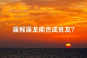 属猴属龙能否成良友？