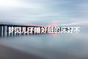 梦见儿子睡好脏的床好不好(梦见儿子睡觉)
