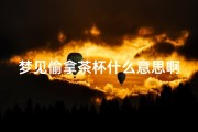 梦见偷拿茶杯什么意思啊,梦见偷茶壶是什么意思