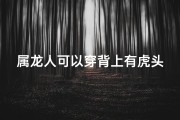 属龙人可以穿背上有虎头的衣服吗-属龙人穿虎头背衣：吉凶如何？
