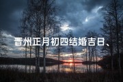 晋州正月初四结婚吉日、二0二一年正月初四结婚好不好