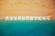 虎宝宝男孩用嘉字起名可以吗、虎宝宝男孩取嘉字起名：寓意吉祥，威武雄壮