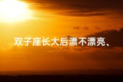 双子座长大后漂不漂亮、双子座长大后脸会变白吗？揭秘神秘面纱