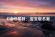《诗经楚辞：宝宝取名新风尚》