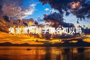 兔宝宝用颜字取名可以吗,兔宝宝哪种颜色好看