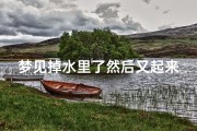 梦见掉水里了然后又起来了—梦见掉到水里又出来了