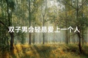 双子男会轻易爱上一个人吗_双子座男生：恋爱容易，心动难？