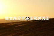 处女座分手还正常说话正常吗、处女座分手后还能正常聊天吗？