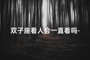 双子座看人会一直看吗-双子座偷一个人