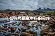 什么符号是金牛座的星座(12星座的标志)