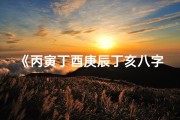 《丙寅丁酉庚辰丁亥八字命理探秘》