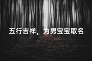 五行吉祥，为男宝宝取名，寓意美好人生