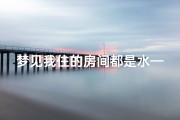 梦见我住的房间都是水—梦到整个房间都是水