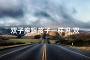 双子座跟孩子一样吗;双子座和双子座在一起合适吗？