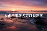 女虎宝宝取名可以叫翎字吗(《女虎宝宝取名：翎字之美，寓意飞翔》)