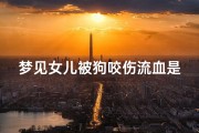 梦见女儿被狗咬伤流血是什么预兆_梦见女儿被小狗咬伤