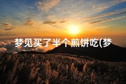 梦见买了半个煎饼吃(梦到买煎饼吃)