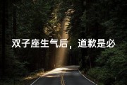 双子座生气后，道歉是必然的吗？