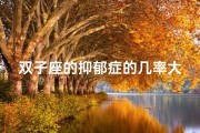 双子座的抑郁症的几率大吗