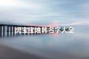 虎宝宝姓韩名字大全