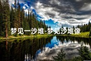 梦见一沙堆-梦见沙堆像山一样高