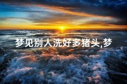 梦见别人洗好多猪头,梦见别人洗猪内脏是什么意思