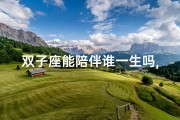 双子座能陪伴谁一生吗,双子座能和谁结婚