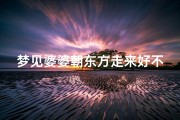 梦见婆婆朝东方走来好不好-梦见婆婆站在我面前