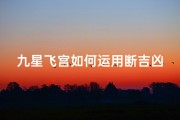 九星飞宫如何运用断吉凶详解(《九星飞星吉凶断诀口诀大全秘籍汇编》)