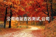 公司地址吉凶测试,公司地址吉凶一测，财运亨通秘籍揭晓