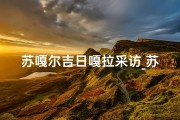 苏嘎尔吉日嘎拉采访_苏吉嘎查