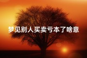梦见别人买卖亏本了啥意思、梦见别人卖东西卖了很多钱