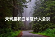 天蝎座和白羊座长大会很美吗—天蝎和白羊会长久吗？