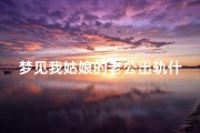梦见我姑娘的老公出轨什么意思(梦见姑娘的对象)