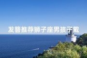 发簪推荐狮子座男孩子戴吗(狮子座男生发型)