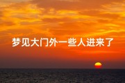 梦见大门外一些人进来了,梦见门外好多人要进来