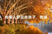 有缘人梦见串珠子、有缘人梦见串珠子好不好
