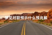 梦见对联预示什么预兆解梦-梦见自己对对联