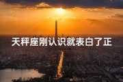 天秤座刚认识就表白了正常吗男生(天秤表白初遇，合适吗？)