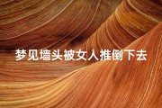 梦见墙头被女人推倒下去、梦见墙头被人推倒了