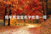 鸡年男宝宝名字姓周—周家添丁迎鸡年，男宝宝取名展翅翔