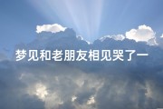梦见和老朋友相见哭了一场(梦见与老朋友见面不说话)